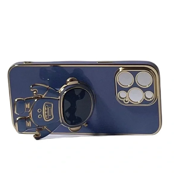 New Blue Soft Cover Astronaut Phone Case for iPhone 14 Pro Max - Picture 1 of 3